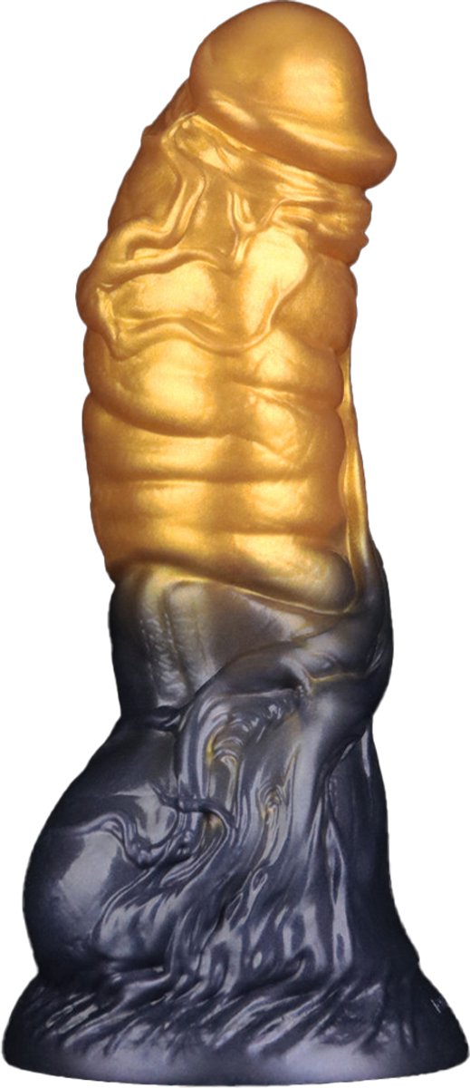 Lovetoy Aerosx Dual Density Fantasy Dildo Gold/Blue Realistic Dildos