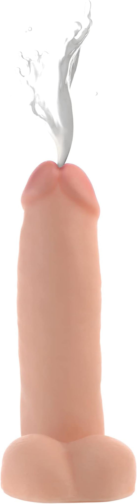 Loadz 8 inch Realistic Squirting Dildo with Syringe - Realistic Dildos