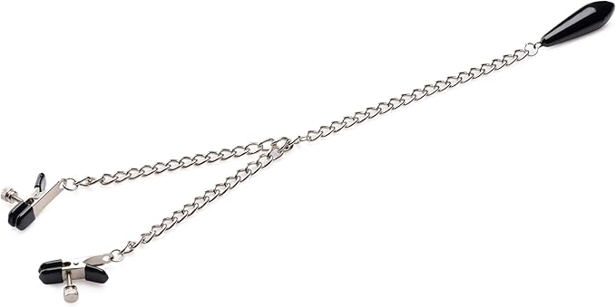 Master Series Titty Taunter Nipple Clamps With Weighted Bead Nipple and Clit Clamps
