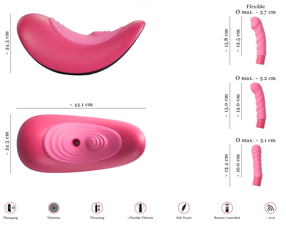 Orion Vibepad Ride-On Hand Free Clitoral Stimulator - Clit Ticklers and Pulsators