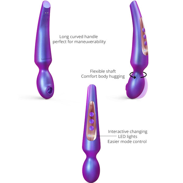 LOVE TO LOVE Pleaser Flapping Design Body Wand Purple Body Wands