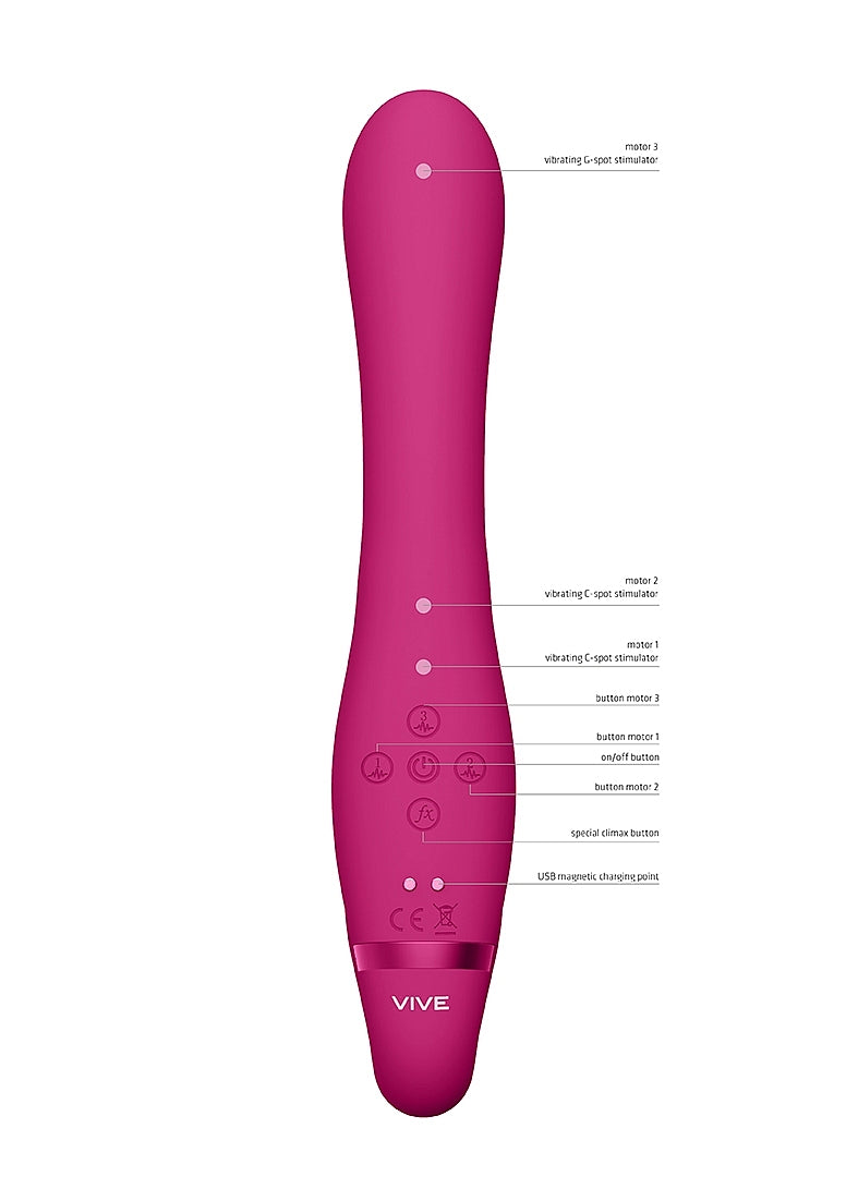 Vive Suki Vibrating Strapless Strap On Sex Toys Strap On Sextoys