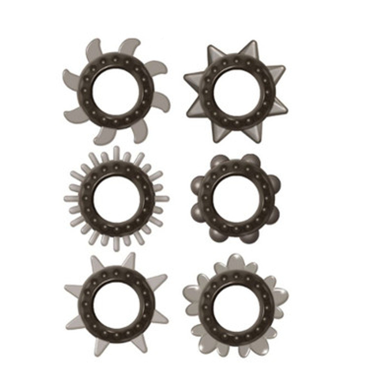 Zero Tolerance Cockstars 6 Pack Cock Ring Set Cock Ring Sets