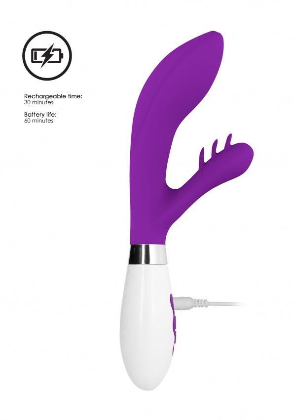 Shots Luna Agave USB Rechargeable Flexible Rabbit Massager - Rabbit Vibrators
