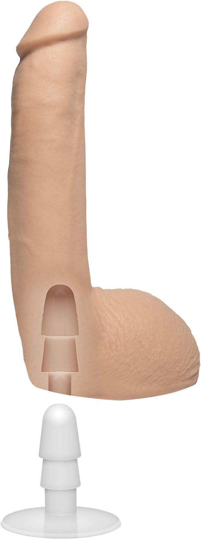 Doc Johnson Signature Cocks Xander Corvus Cock With Vac U Lock Suction Cup Vanilla 9 Inch Realistic Dildos