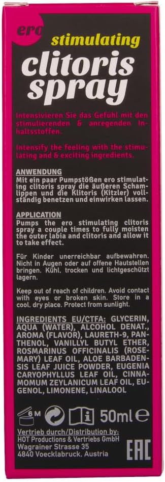 Hot Production ERO Stimulating Clitoris Spray For Women 50ml Delay and Excite Sprays