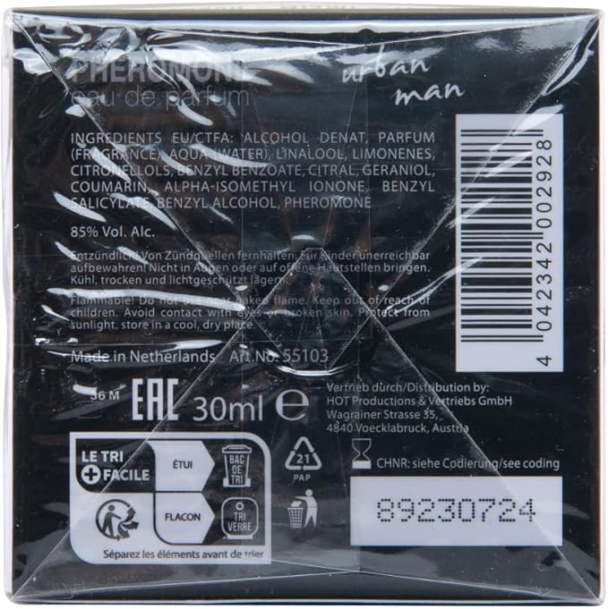 Hot Production Hot Pheromone Tokyo Urban Man Sex Pheromone Cologne for Men 30ml Sex Pheromones and Perfumes