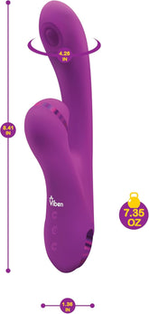 Viben Dazzle Rechargeable Thumping Rabbit Vibrator Berry Rabbit Vibrators