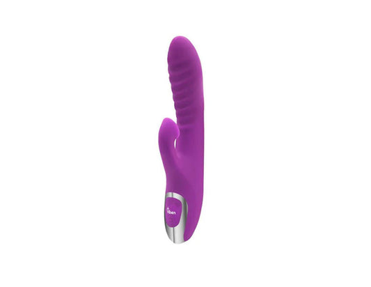 Viben Frenzy Suction 12 Function Rabbit Vibrator Berry - Rabbit Vibrators