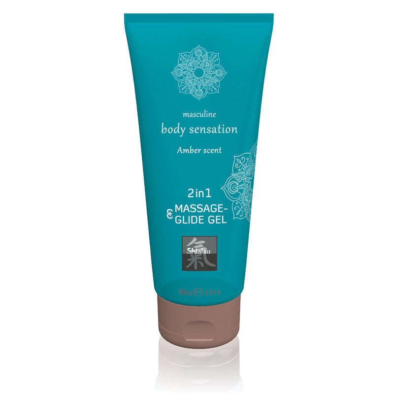 Hot Production SHIATSU 2 In 1 Massage and Glide Gel 200ml Massage Oils and Lubricants