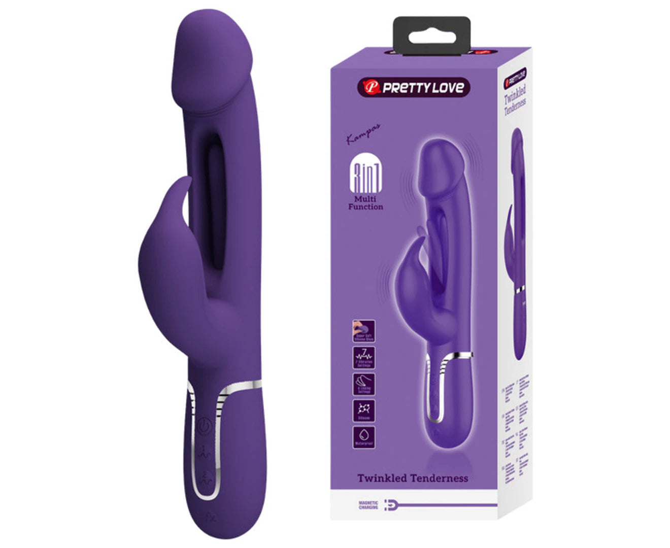 Pretty Love Kampas 3 in1 Multi Function Rechargeable Rabbit Vibrator Rabbit Vibrators