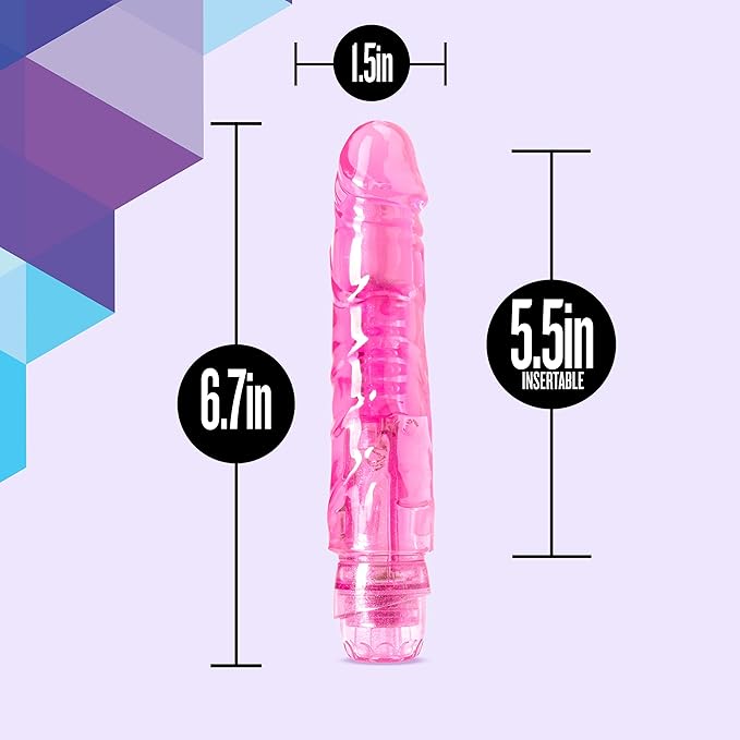 Blush Novelties Naturally Yours The Little One Vibrating Dildo 14cm Pink Vibrating Dildos