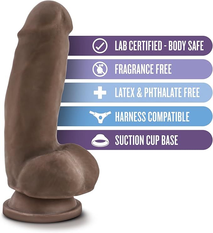 Au Naturel Sensa Feel Fat Boy Realistic Dong Beige 7 Inch Realistic Dildos