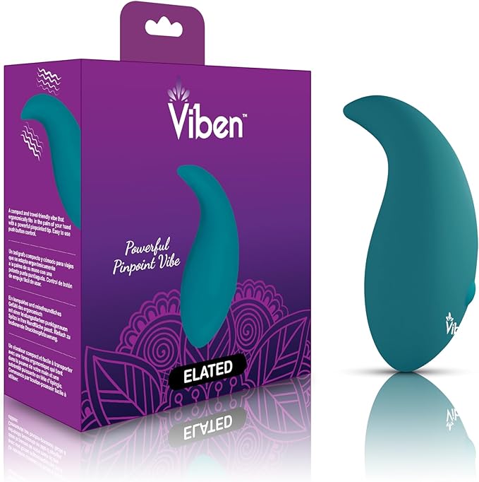 Viben Elated Pinpoint Rechargeable Vibrator Ocean Personal Massagers