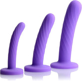 Strap U Tri Play Silicone Dildo Set 3 Piece Realistic Dildos