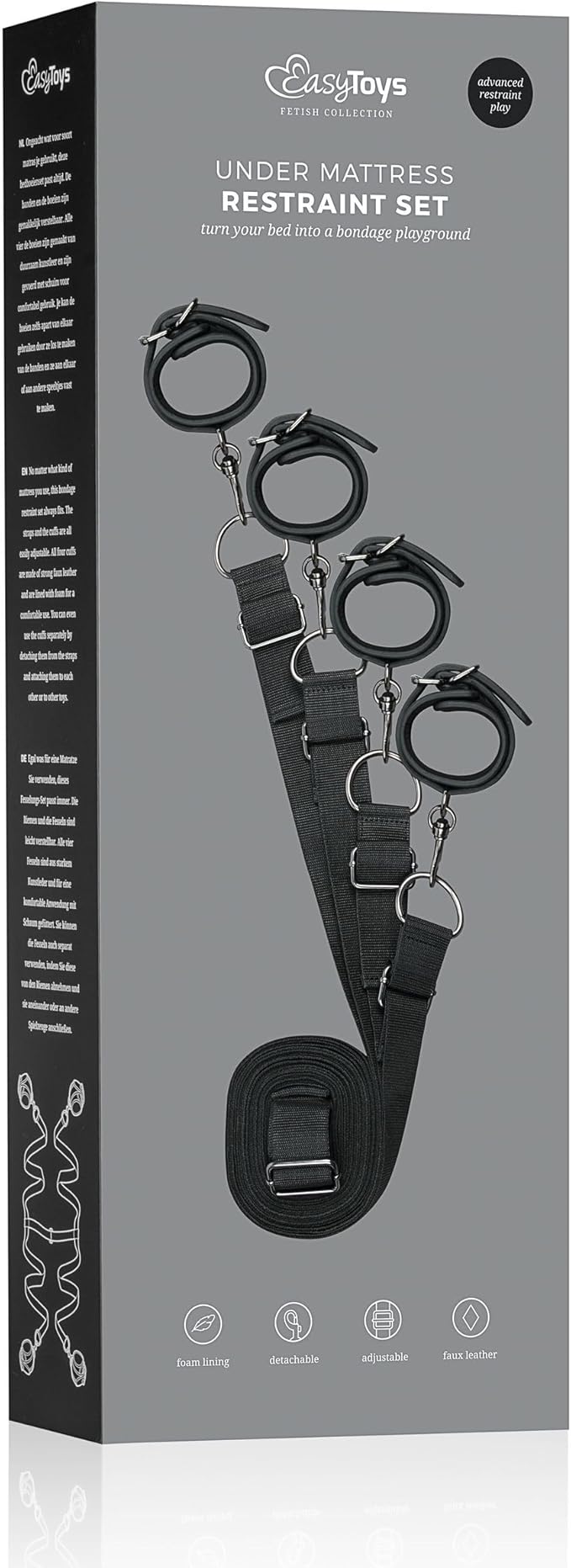 Fetish Collection Under Mattress Restraint Set Cuffs And Restraints