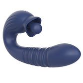 Adam & Eve THE BIG BALLER Thrusting Rabbit Vibrator Blue Rabbit Vibrators