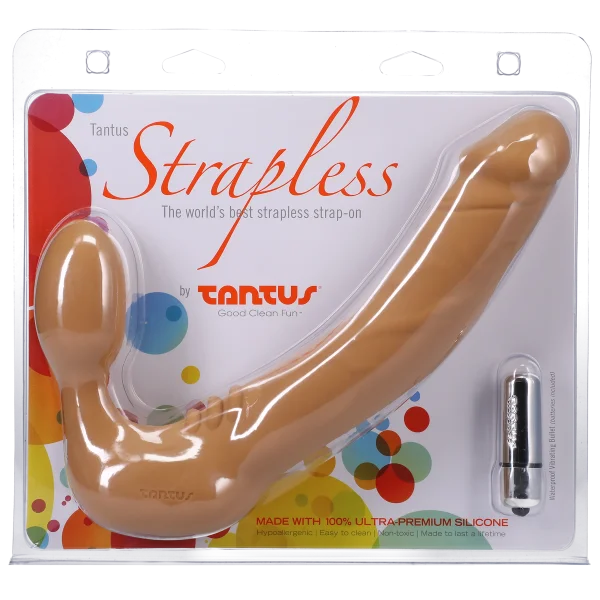 Tantus Real Vibrating Strapless Strap On Dildo Strap On Sextoys