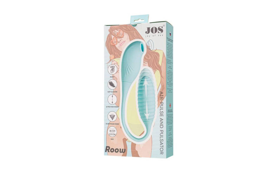 JOS Roow Vaginal and Clitoral Air Pulse Stimulator Blue Clit Ticklers and Pulsators