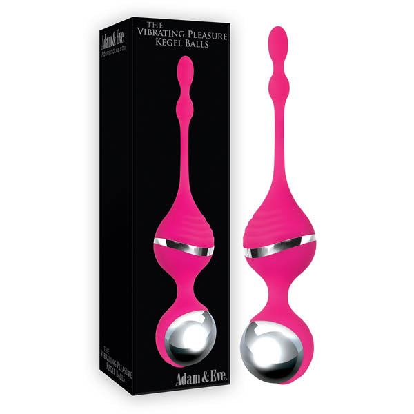 Adam and Eve Vibrating Pleasure USB Rechargeable Kegel Balls Pink Love Eggs and Kegel Exercisers