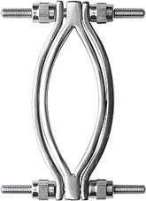 Master Series Stainless Steel Adjustable Pussy Clamp Pussy And Clit Toys