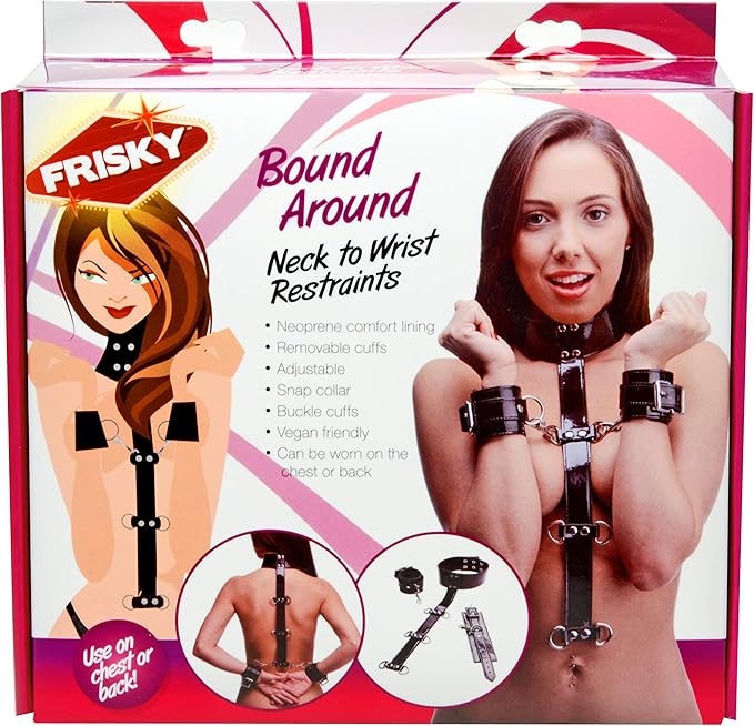 Frisky Bound Around Neck to Wrist Restraints Cuffs And Restraints