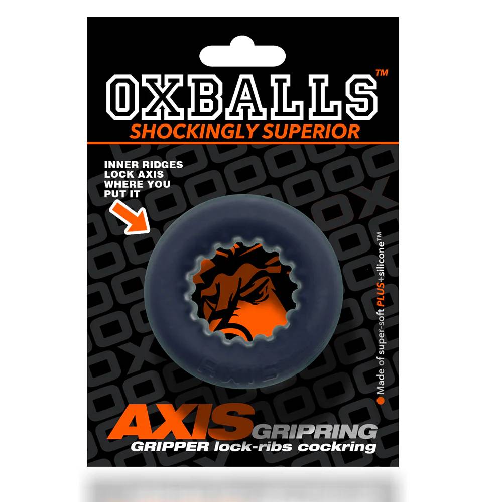 Oxballs Axis Rib Griphold Mens Stretchy Cock Ring Stretchy Cock Rings