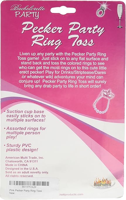 Hott Products Bachelorette Pecker Party Ring Toss Party Gifts and Novelties