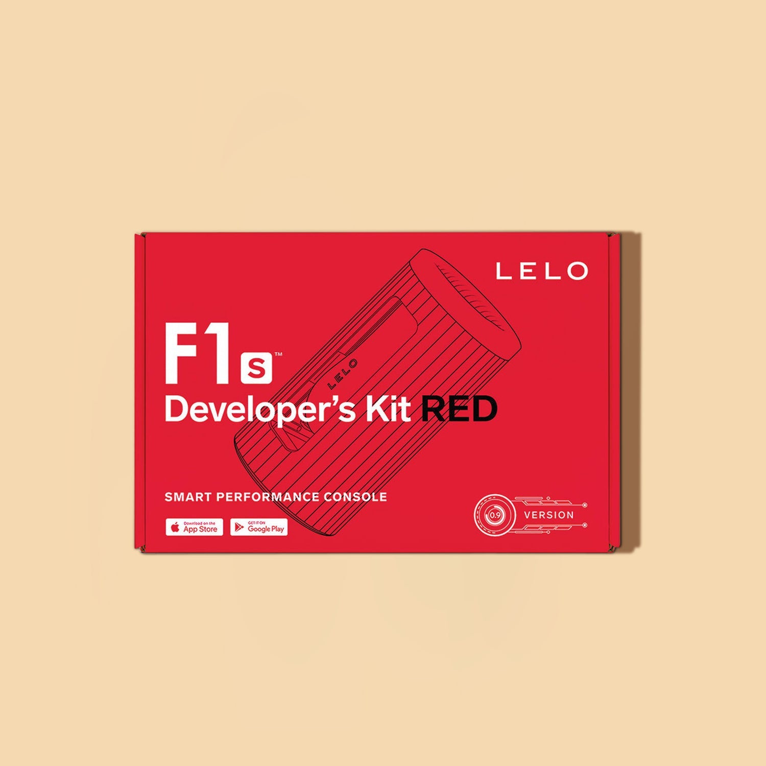 Lelo F1s Developers Mens Masturbator Kit Red Sex Kits