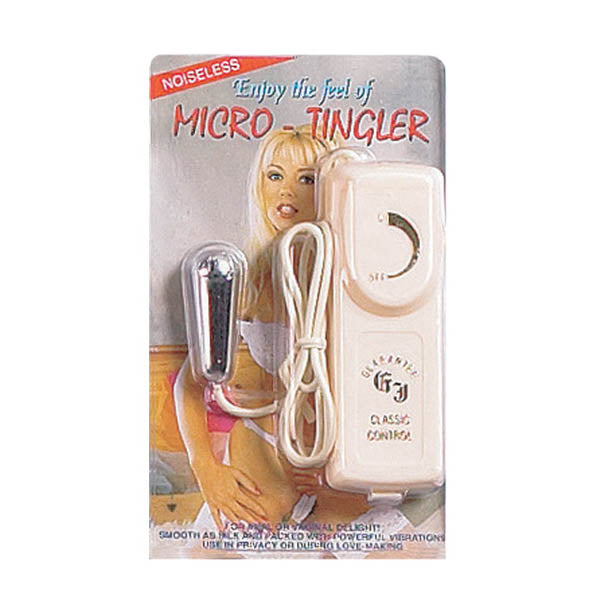 Seven Creations Micro Tingler Tear Drop Bullet Vibrator Silver Bullet Vibrators
