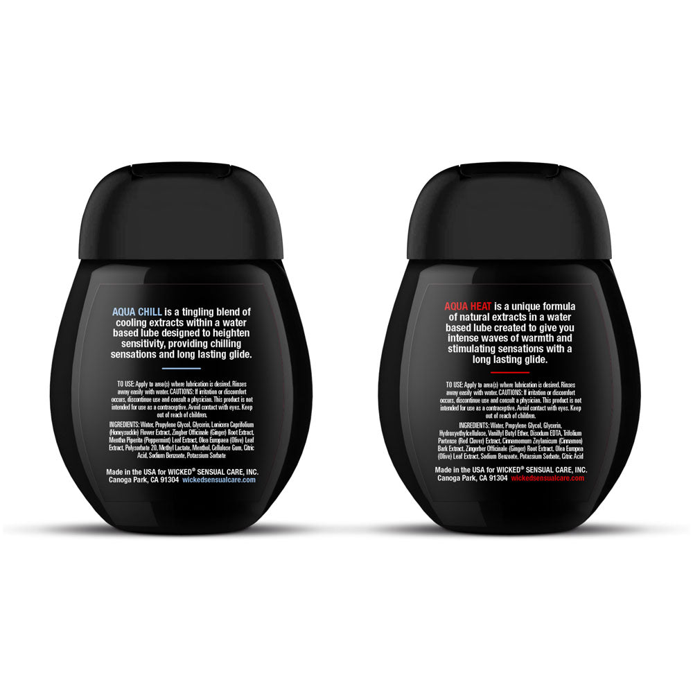 Wicked 2 Pack Water Based Lubricant Sensation Kit 120 ml Water Based Lubes