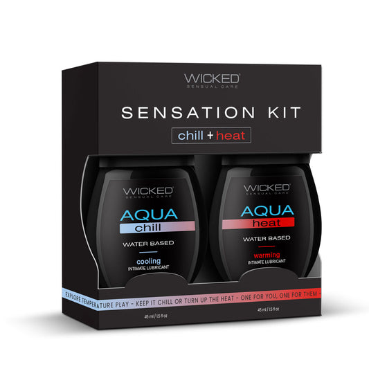 Wicked 2 Pack Water Based Lubricant Sensation Kit 120 ml Water Based Lubes