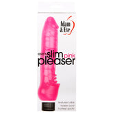 Adam and Eve Eve's Slim Pink Pleaser Vibrating Dildo 8 Inch Vibrating Dildos