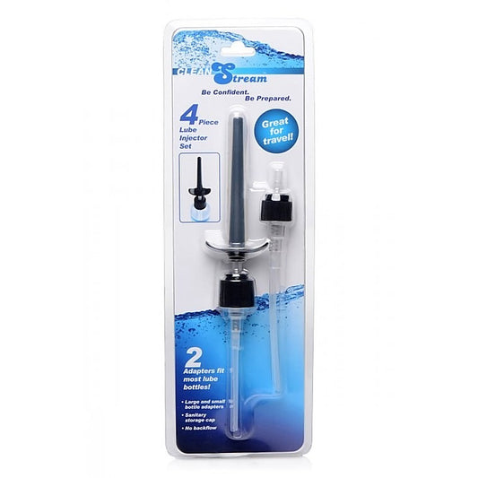 CleanStream 4 Piece Lube Injector Set by XR Brands - Lubricants and Lotions
