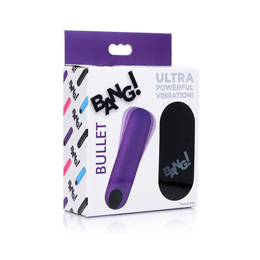 XR Brands Bang Remote Controlled USB Rechargeable Bullet Vibrator - Bullet Vibrators