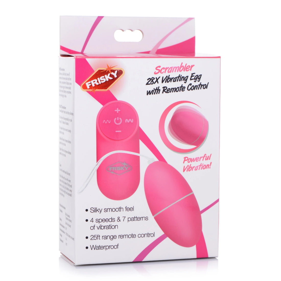 XR Brands Frisky Scrambler Vibrating Love Egg Love Eggs and Kegel Exercisers