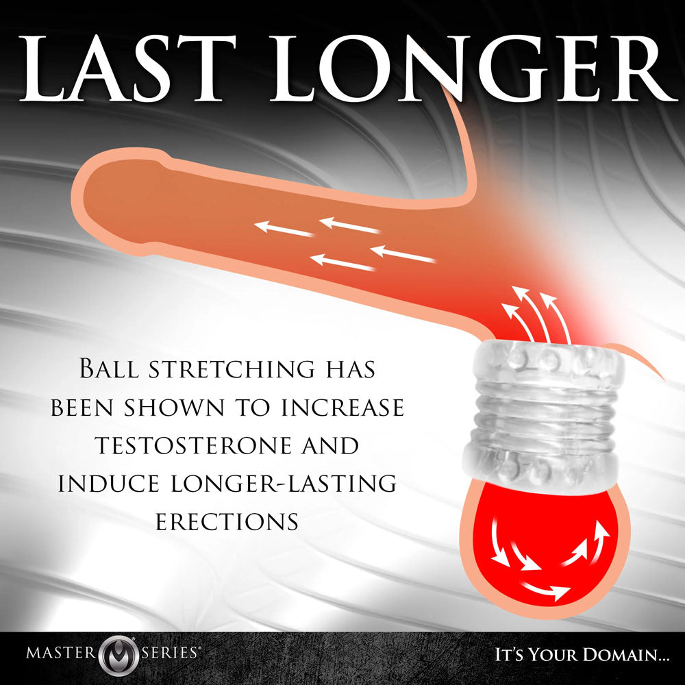 XR Brands Master Series Ball Stack Male Ball Stretcher Ball Stretchers and Crushers