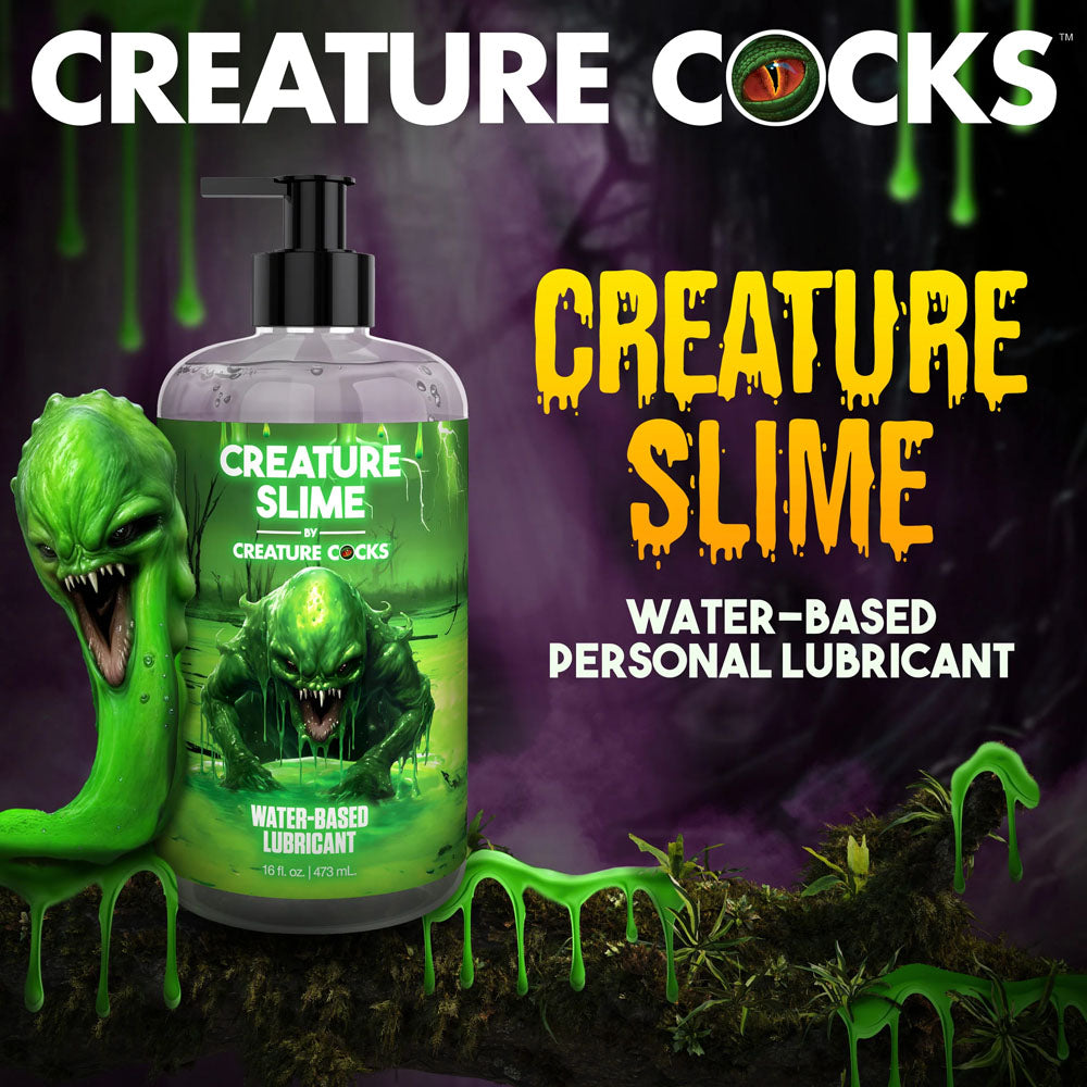 XR Brands Creature Cocks Water-Based Lubricant Pump Bottle 473ml Water Based Lubes
