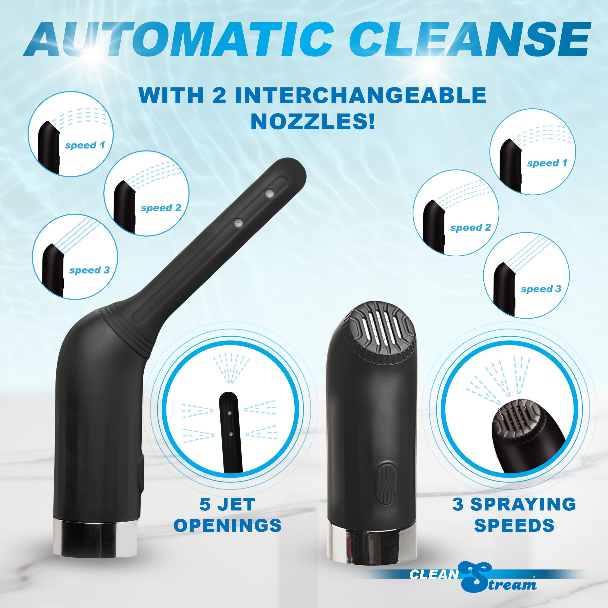 XR Brands CleanStream Automatic Rechargeable Enema Set Enemas and Douches