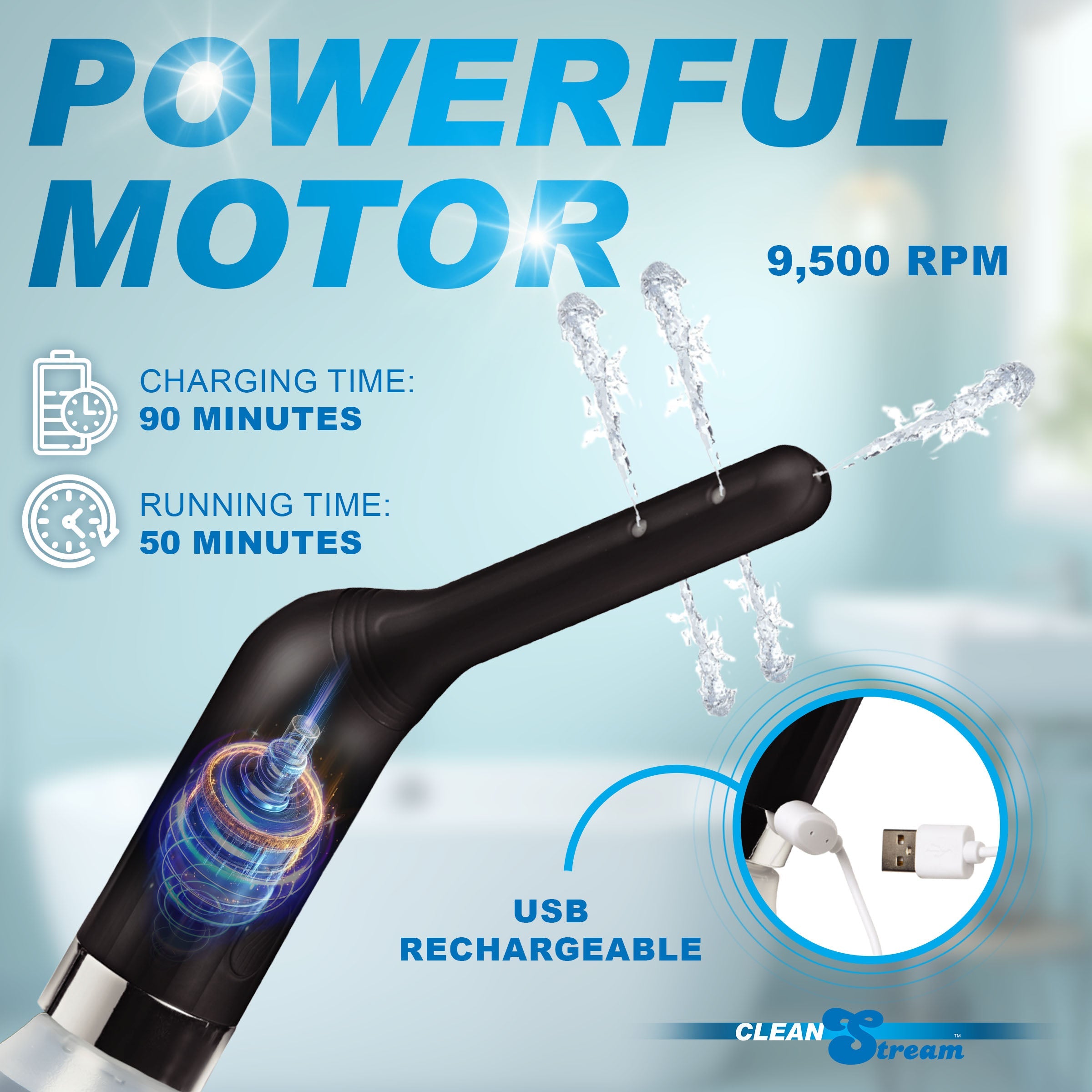 XR Brands CleanStream Automatic Rechargeable Enema Set Enemas and Douches