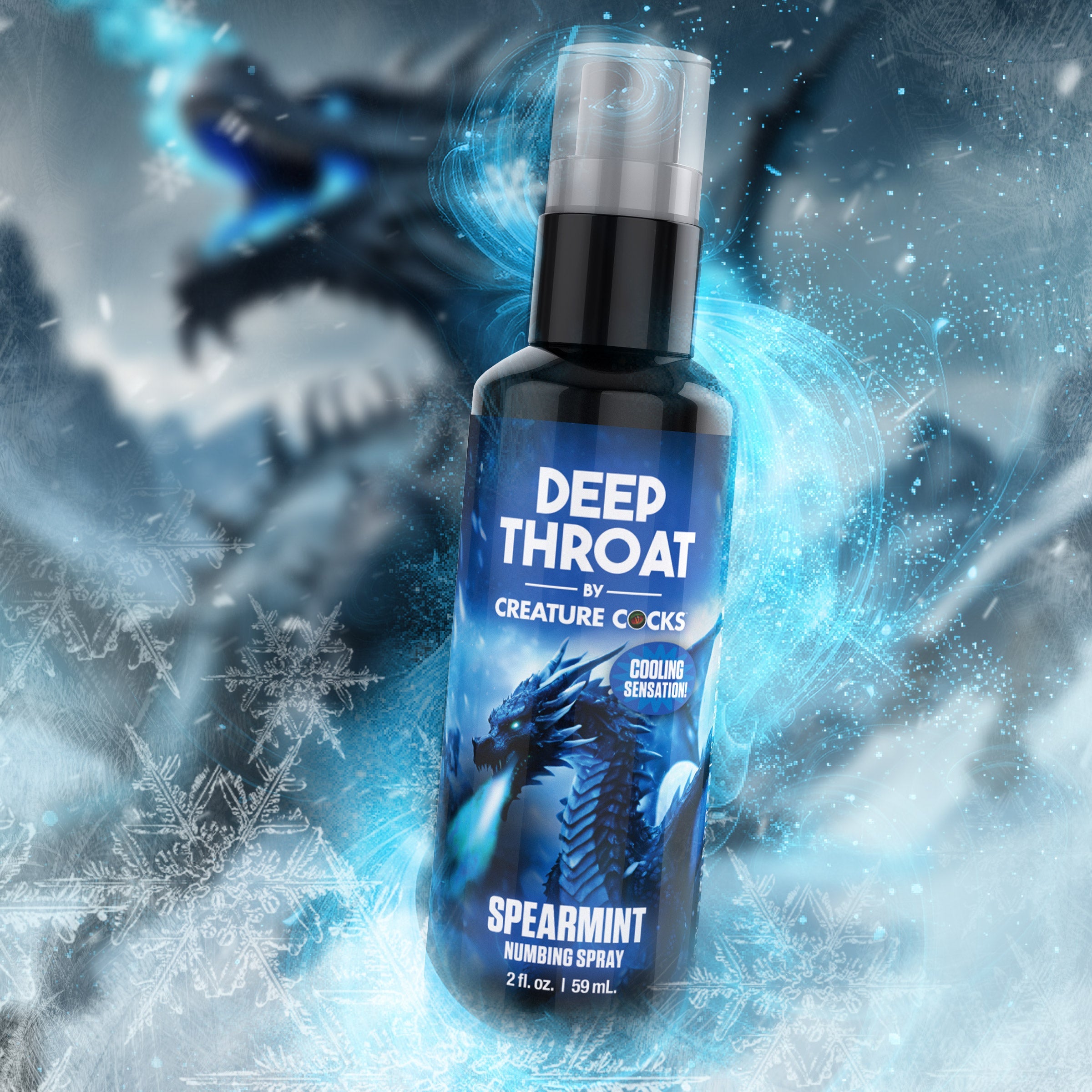 XR Brands Creature Cocks Deep Throat Spray Spearmint 59 ml Default Title Delay and Excite Sprays