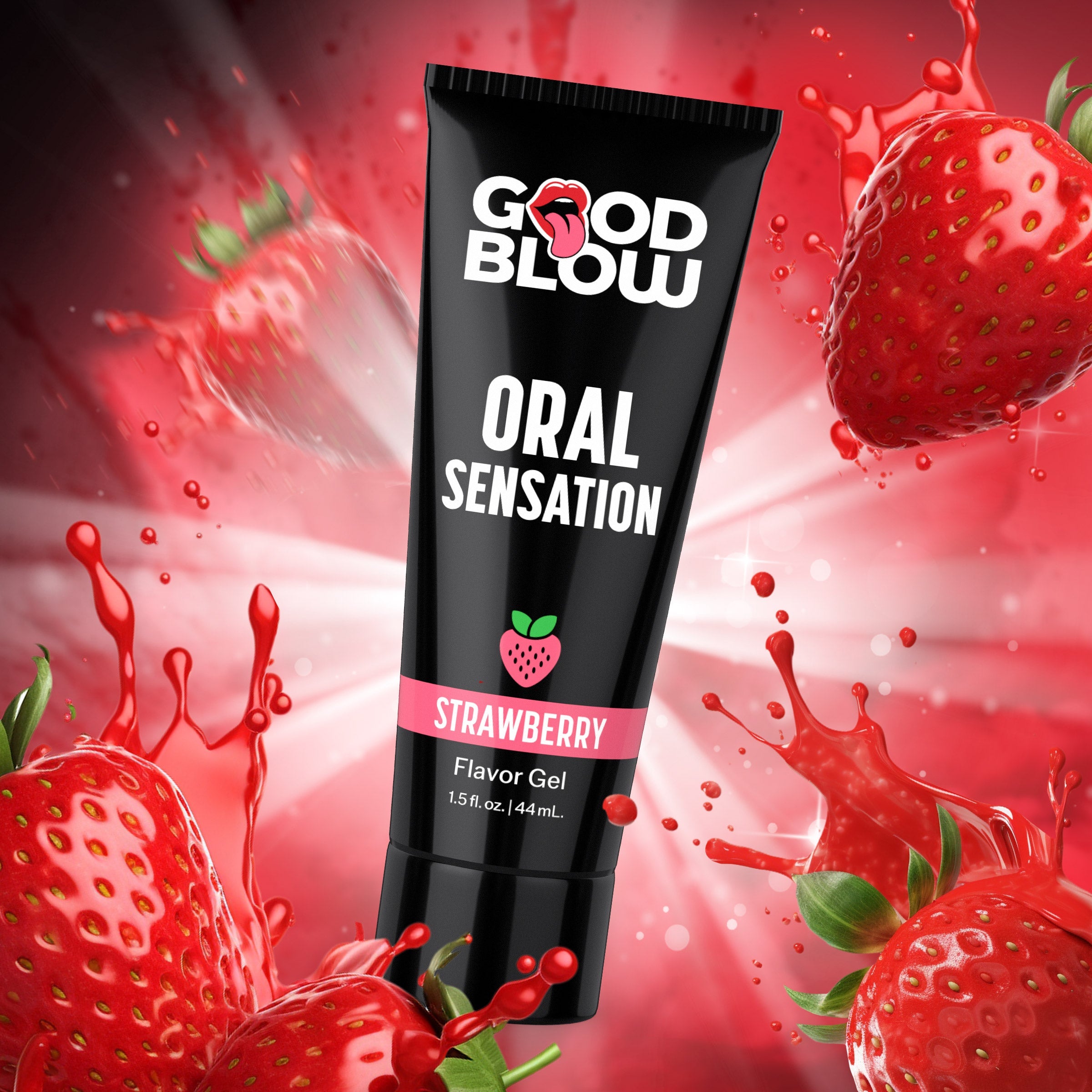 XR Brands Good Blow Flavoured Oral Sensation Gel Strawberry Lubricants and Lotions