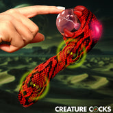 XR Brands Creature Cocks Cobra Rechargeable Fantasy Vibrator Red Novelty Vibrators