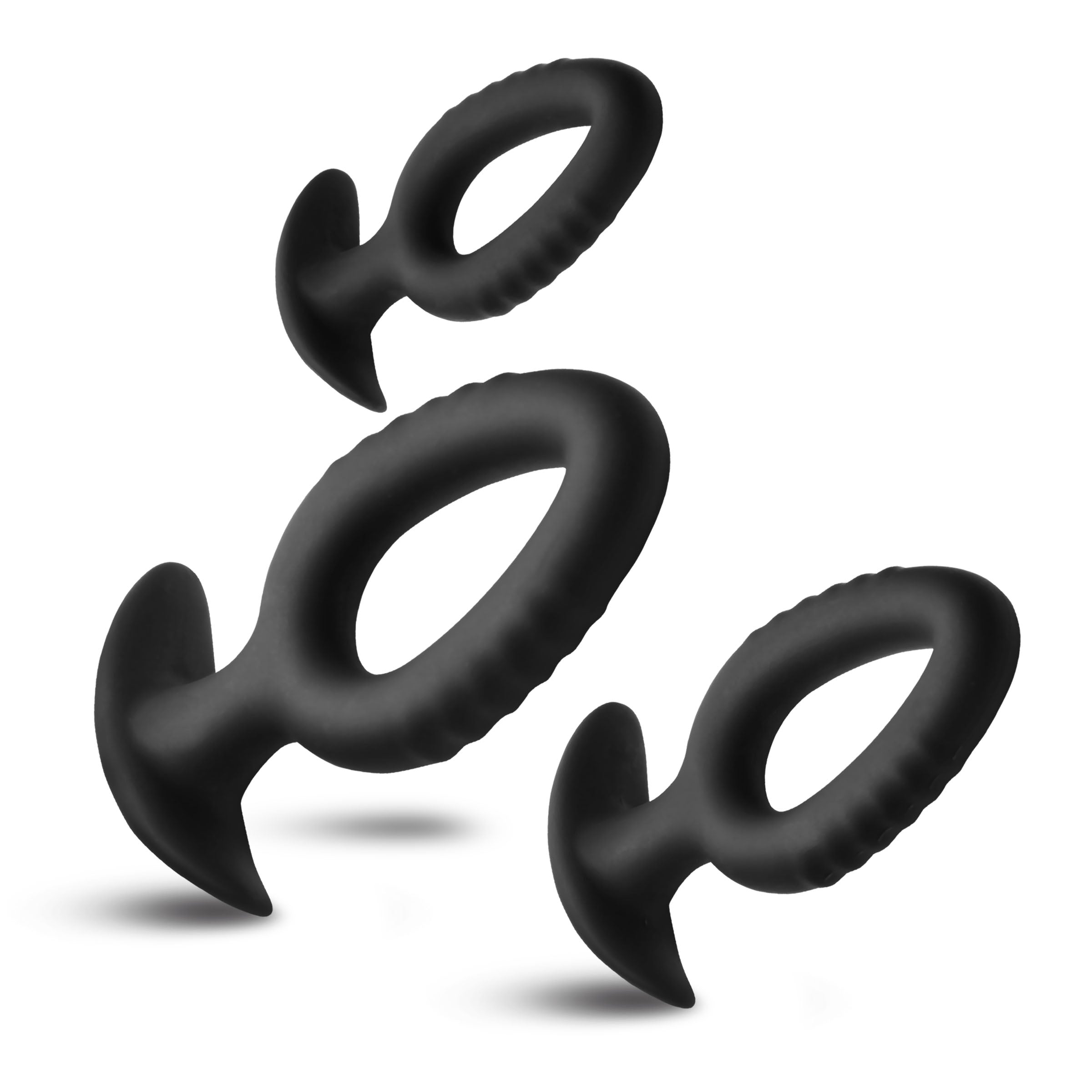 XR Brands Master Series Pop Anal Plug Trainer Set of 3 Sizes Butt Plugs