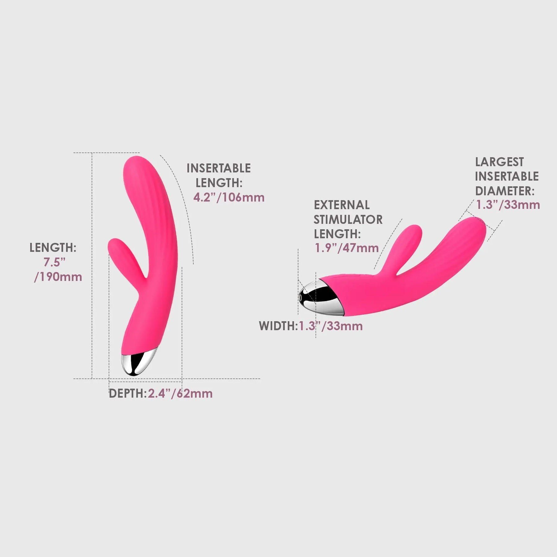 Svakom Angel Warming Flexible Rabbit Vibrator Rabbit Vibrators
