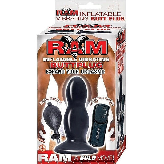 Ram Inflatable Vibrating Buttplug - Butt Plugs