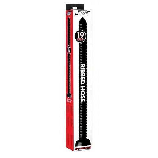 Hosed 19 Inch Ribbed Anal Snake - Anal Cleansing