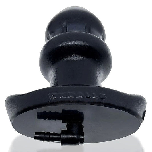 Drain O Flow Thru Buttplug Black - Butt Plugs