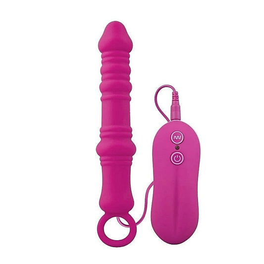 Aphrodisia Dutch Cannon Vibrating Anal Plug Pink - Butt Plugs