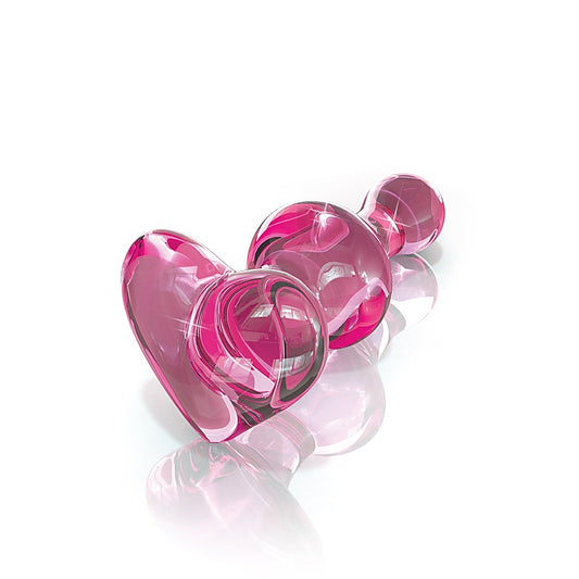 Pipedream Icicles No 75 Heart Shape Glass Anal Plug